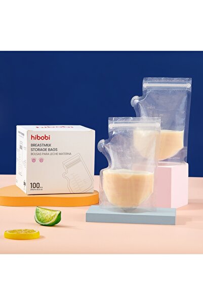 hibobi 50pcs Milk Storage Bag And Free Marker