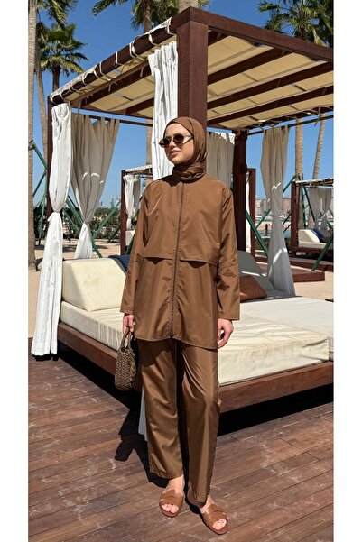 lurex moda بدلة سباحة تيسيتير كاملة التغطية من قماش الباراشوت من الدوحة، مكون...