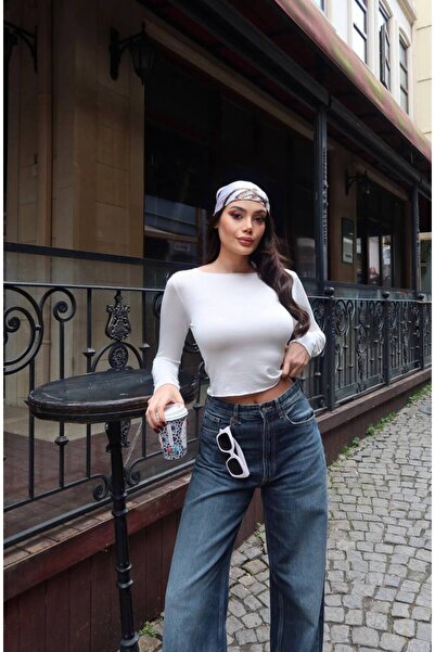 KECHİ WOMAN Sheer Fabric Long Sleeve Blouse