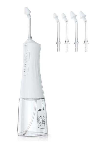 BlueFire طقم غسول الجيوب الأنفية الكهربائي (وعاء نيتي) مع 4 فوهات قابلة للدوران