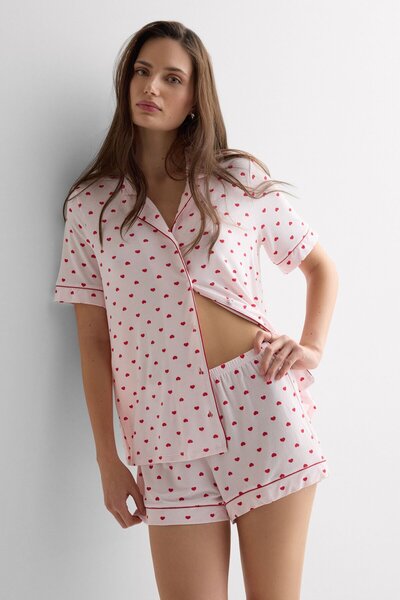 INTIMISSIMI The Love Club Front Buttoned Modal Short Pajamas