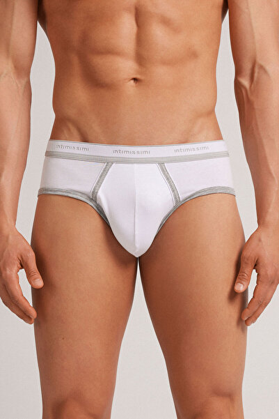 INTIMISSIMI Men's Logoed Superior Cotton Pack Slip Underpants