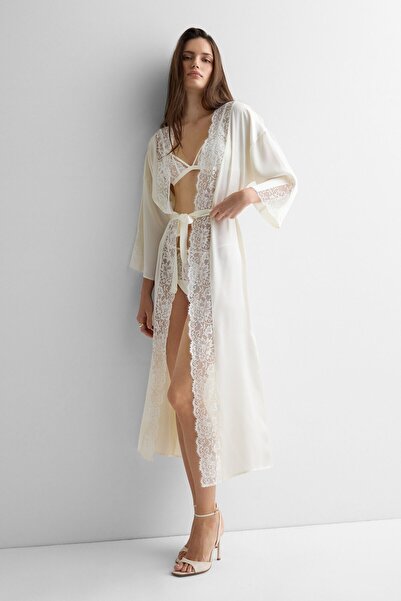 INTIMISSIMI Ethereal Embrace İpek Uzun Sabahlık