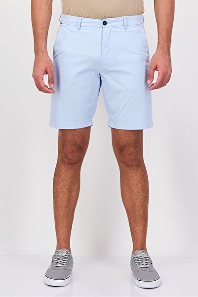 U.S. Polo Assn. شورت تشينو رجالي سادة، أزرق