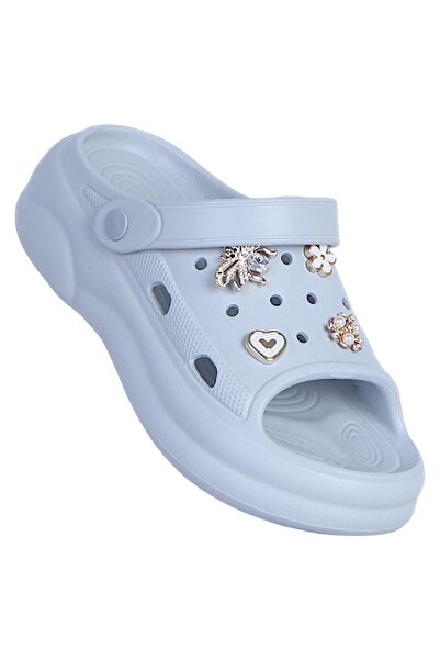 Apella E800-20 Kontes Gray Eva Women's Stoned Daily Shoes Slipper