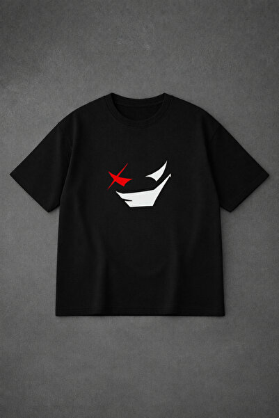 VODEXA T-shirt unisex DEVİL, štampana, 100% pamučna majica, oversized, udoban...