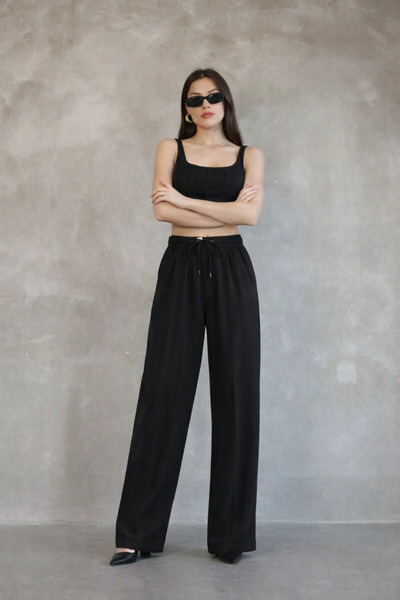 BARLİZ Women's Premium Model Trend Crepe Fabric Trousers