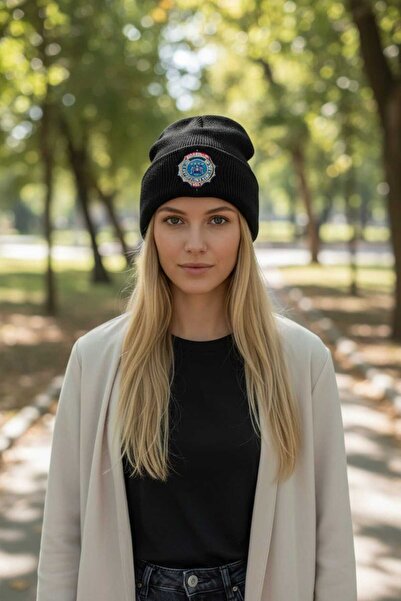 kho military design Black Color Air Force Embroidered Beret