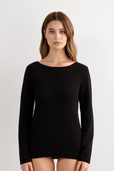 INTIMISSIMI 100% Cashmere Long Sleeve Blouse