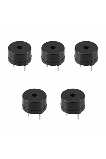 ARGEROBO 5 Adet 5V Buzzer Bazır Elektronik Uyarı ve Alarm
