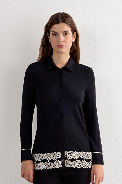 INTIMISSIMI Pretty Flowers Front Closure Modal Pajama Top