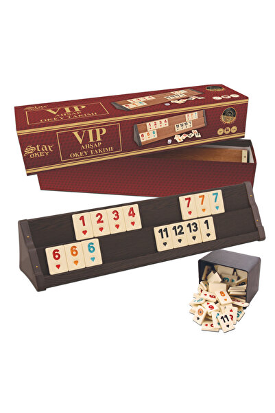 Star Okey STAR VIP AHŞAP OKEY - Koyu Renk