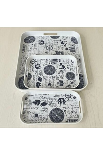 Casa Brilla 3-Piece Tray Set - Tea Trays - Presentation Trays - Treat Trays