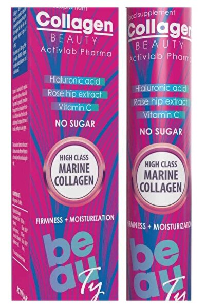 ACTİVLAB أقراص الكولاجين الفوارة للجمال - بنكهة الفراولة والراوند