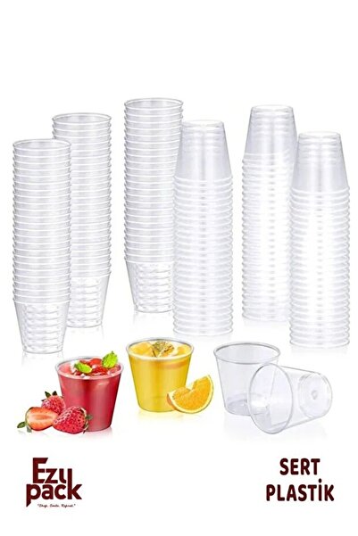 ASTOR AMBALAJ 50'Lİ 50cc MİNİ Fondip Bardak SERT PLASTİK Shot Zemzem Lohusa Ş...