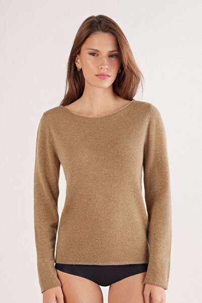 INTIMISSIMI 100% Cashmere Long Sleeve Blouse