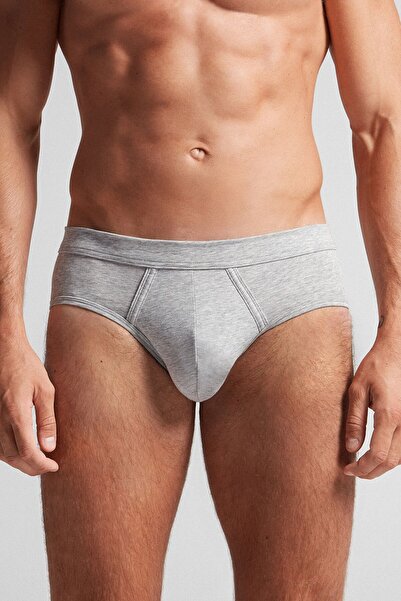 INTIMISSIMI Men's Natural Fresh Cotton Pack Slip Underpants