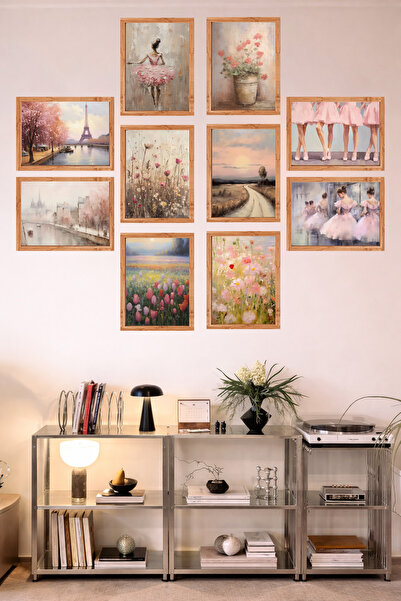 UNT 10-Frame Look Kitchen |   Modern |   Retro Wall Poster Painting Set – 15X...