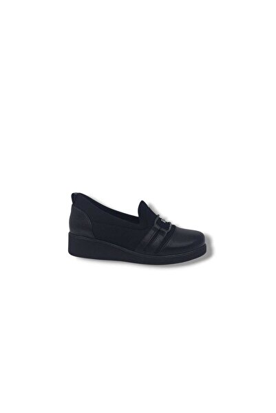 Zerhan İzlife 300 Pantofi eleganti pentru femei, Black Stone T cu cataramă St...