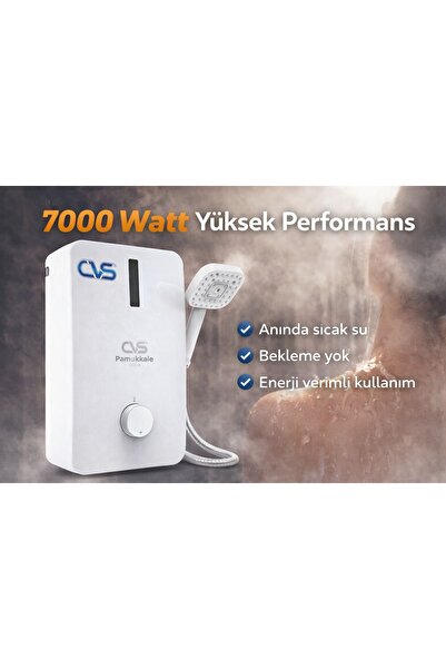 Toptancı Amca Alev Almayan Elektrikli Şofben 7000W – Yüksek Güçlü Ani Su Isıt...