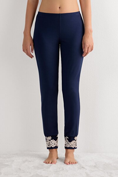 INTIMISSIMI Pretty Flowers Cuffed Modal Long Trousers