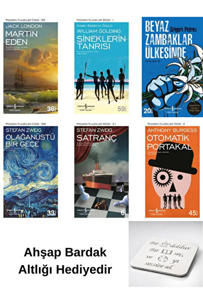 TÜRKİYE İŞ BANKASI KÜLTÜR YAYINLARI Martın Eden-Sineklerin Tanrısı-Beyaz Zamb...