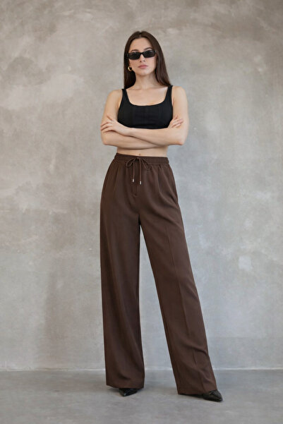 BARLİZ Women's Premium Model Trend Crepe Fabric Trousers