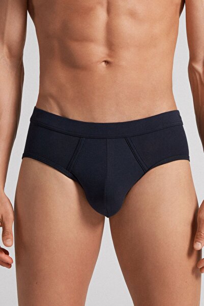 INTIMISSIMI Men's Natural Fresh Cotton Pack Slip Underpants