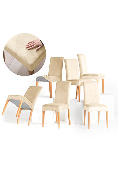 Amelia Home Set of 6 velvet chair Velvet with Stretchy back and seat 190 g/m2...