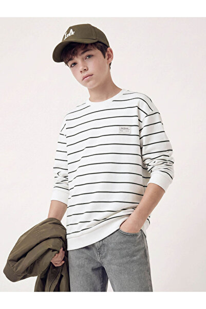 LC Waikiki Striped Boys' Sweatshirt from Uzg Store for Style Enthusiasts