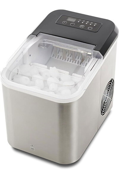 Al Saif Electric E05607 Ice Maker, Display Window, 130 Watt, 1.6 Liter - Silver