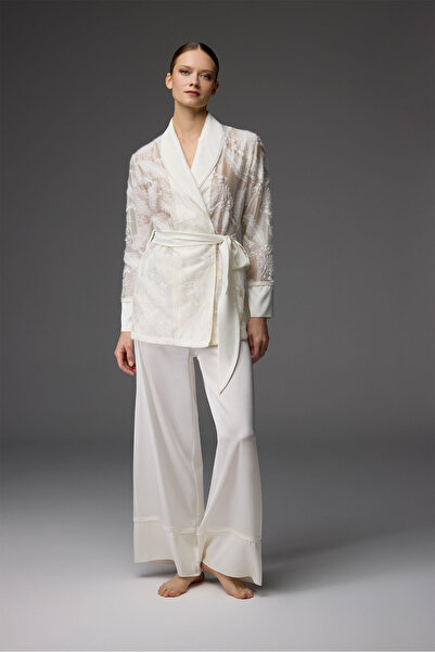 BONJOUR MADAME Çeyiz Seti Tencel Kumaş Nakışlı 6 Parça Set BM-1831