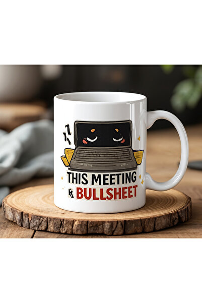 BB TRADE Office Environment Quote Design Printed Ceramic Mug 330ml