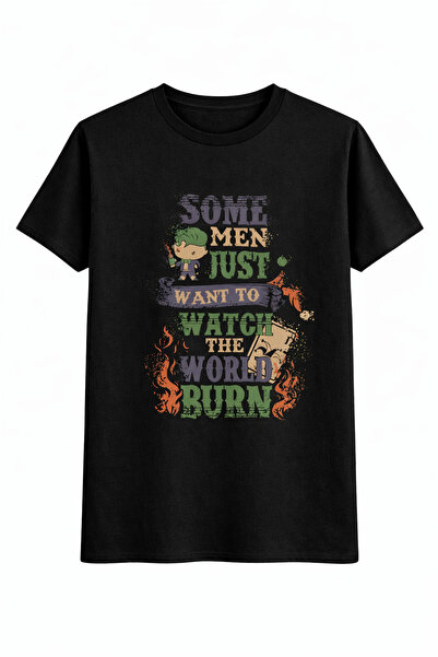 BEETON تي شيرت للجنسين مطبوع مقاس كبير 100% قطن ستريت وير أسود - أبيض برقبة د...