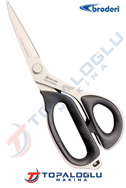 Broderi Pin 7205 Japon Tip Profesyonel Titanyum kaplama Kesim Makası 20,5 cm