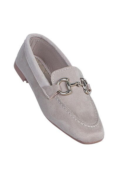 Ayakcenter Alya 01 Mink Σουέτ Γυναικεία Μπαλαρίνα