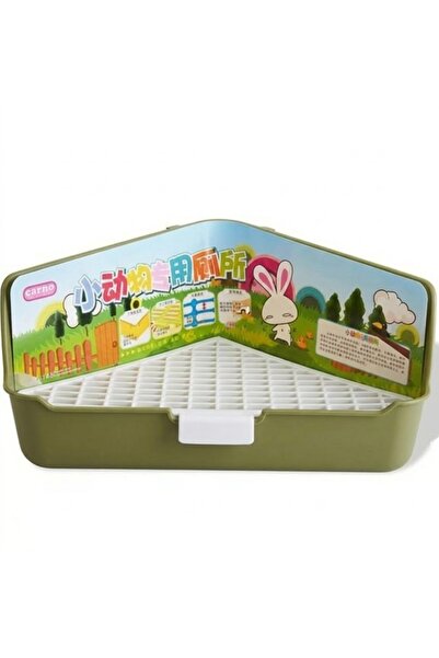 Carno Tavşan Tuvaleti Üçgen Büyük Haki 36x20x17cm