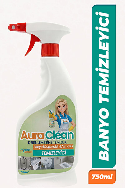 AURA CLEAN BANYO/DUŞAKABİN/ARMATÜR TEMİZLEYİCİ DERİNLEMESİNE TEMİZLİK 750 ML