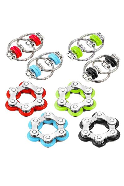 Arabest 8 Pcs Roller Chain and Six Roller Chain Fidget Bike Chain Reducer Toy...