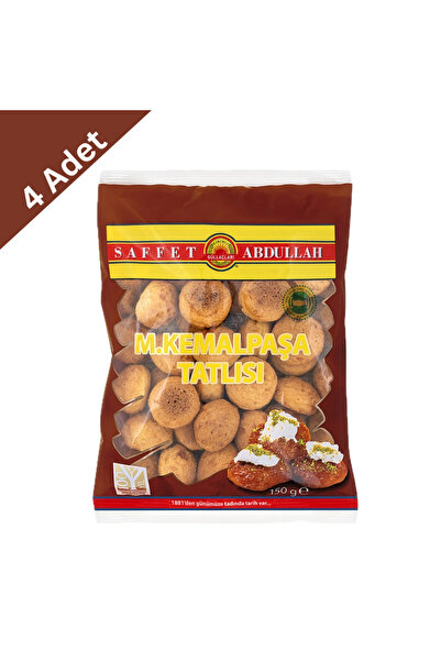 Saffet Abdullah Kemalpaşa Tatlısı Lüks 150 g x 4 Adet - Meşhur Bursa Lezzeti