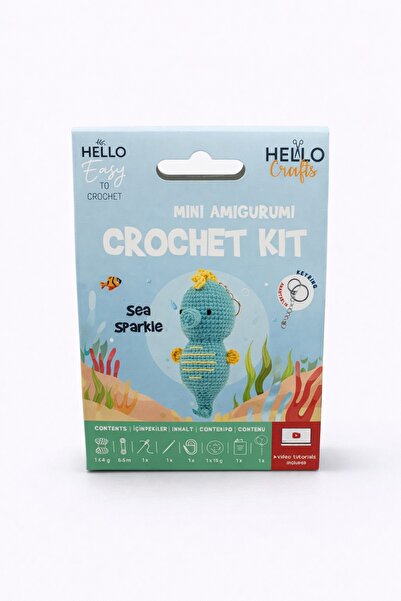 Jack Ferrero Amigurumi Kit |   Cute Seahorse Knitting Set |   For Beginners |...