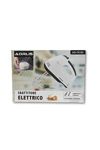 AORLIS Hand Mixer AO-78162, 100W, 7 Speeds + Turbo Function, includes 4 Acces...