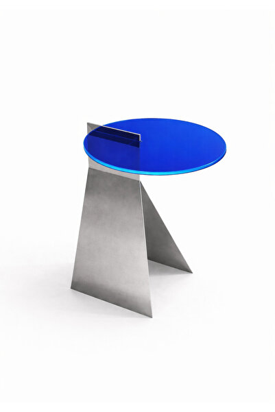 essuchouse roscoe sehpa paslanmaz çelik ve pleksiglas yan sehpa