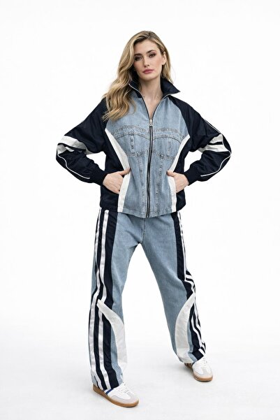 MODA CROP MIX TAKIM CEKET