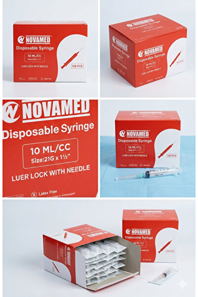 NOVAMED محقنة للاستخدام مرة واحدة سعة 10 مل