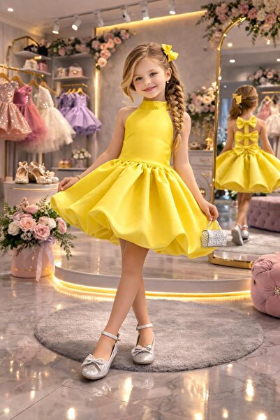 lunavella BALON ETEK, SIRT DETAYLI, KIZ ÇOCUK,PRENSES MODEL