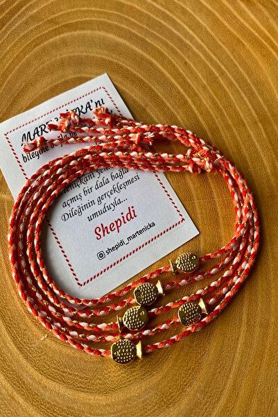 Shepidi سوار الحظ الفاخر من الذهب على شكل سمكة مكون من 5 قطع