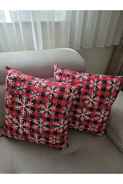 Evita Yeniyıl kırlent kılıfı 45x45 ebatlarında