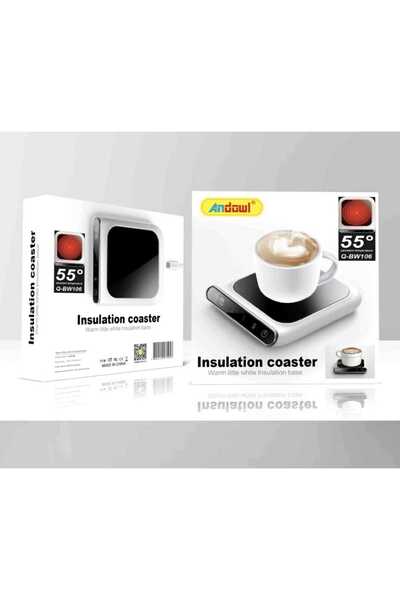 Andowl Electric Mug Warmer, Constant Temperature 55°C, USB Powered, Modern De...