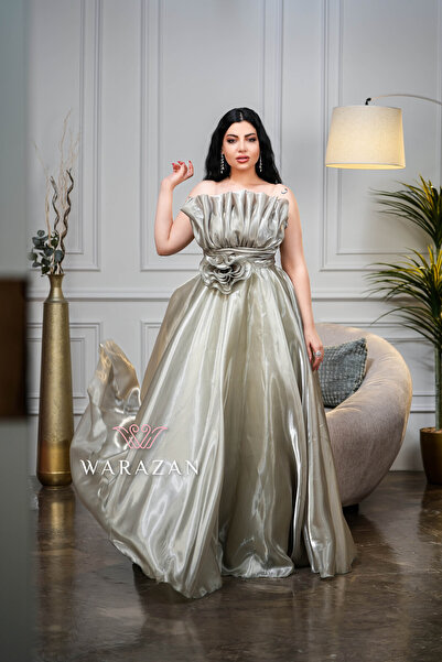 Warazan Long, elegant evening dress top for special occasions, engagements, a...